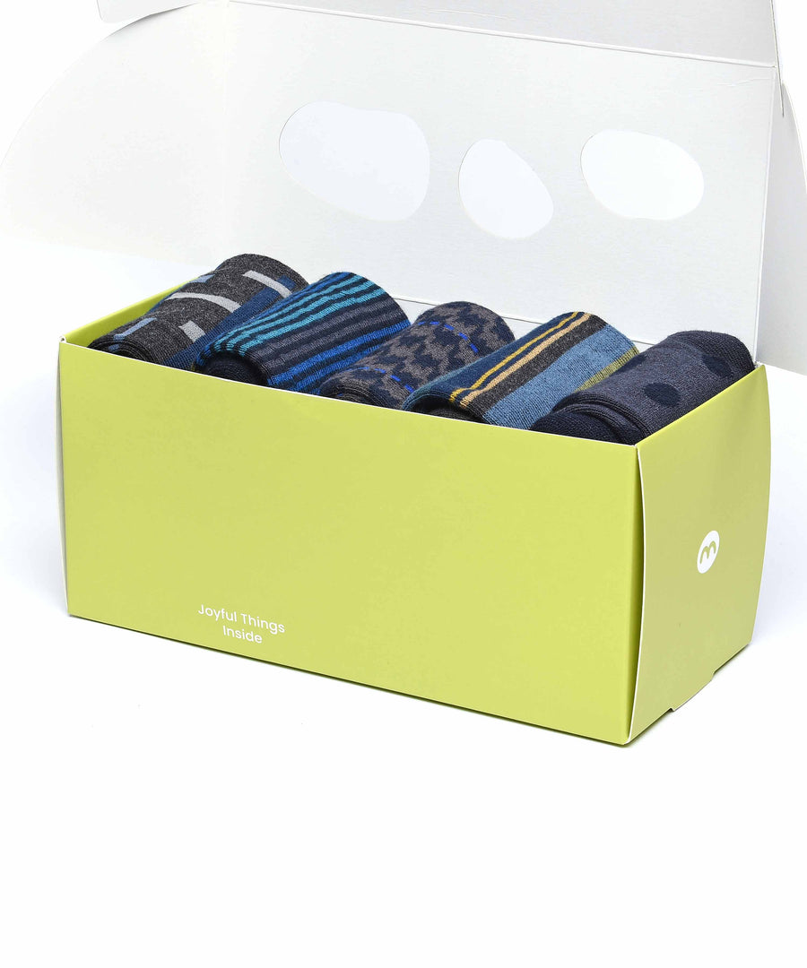 HILLSIDE SOCK BOX GREY MULTI