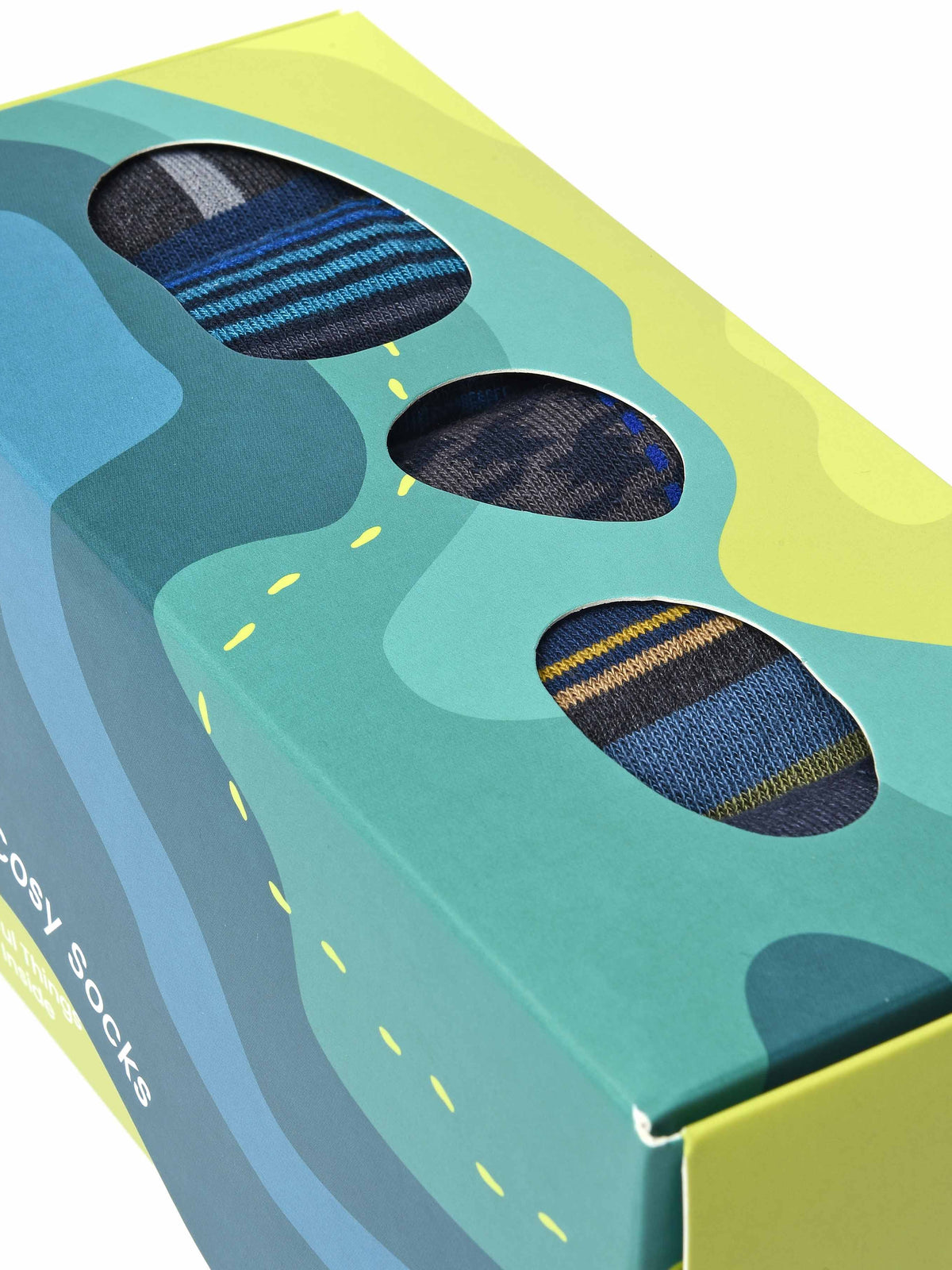 HILLSIDE SOCK BOX GREY MULTI