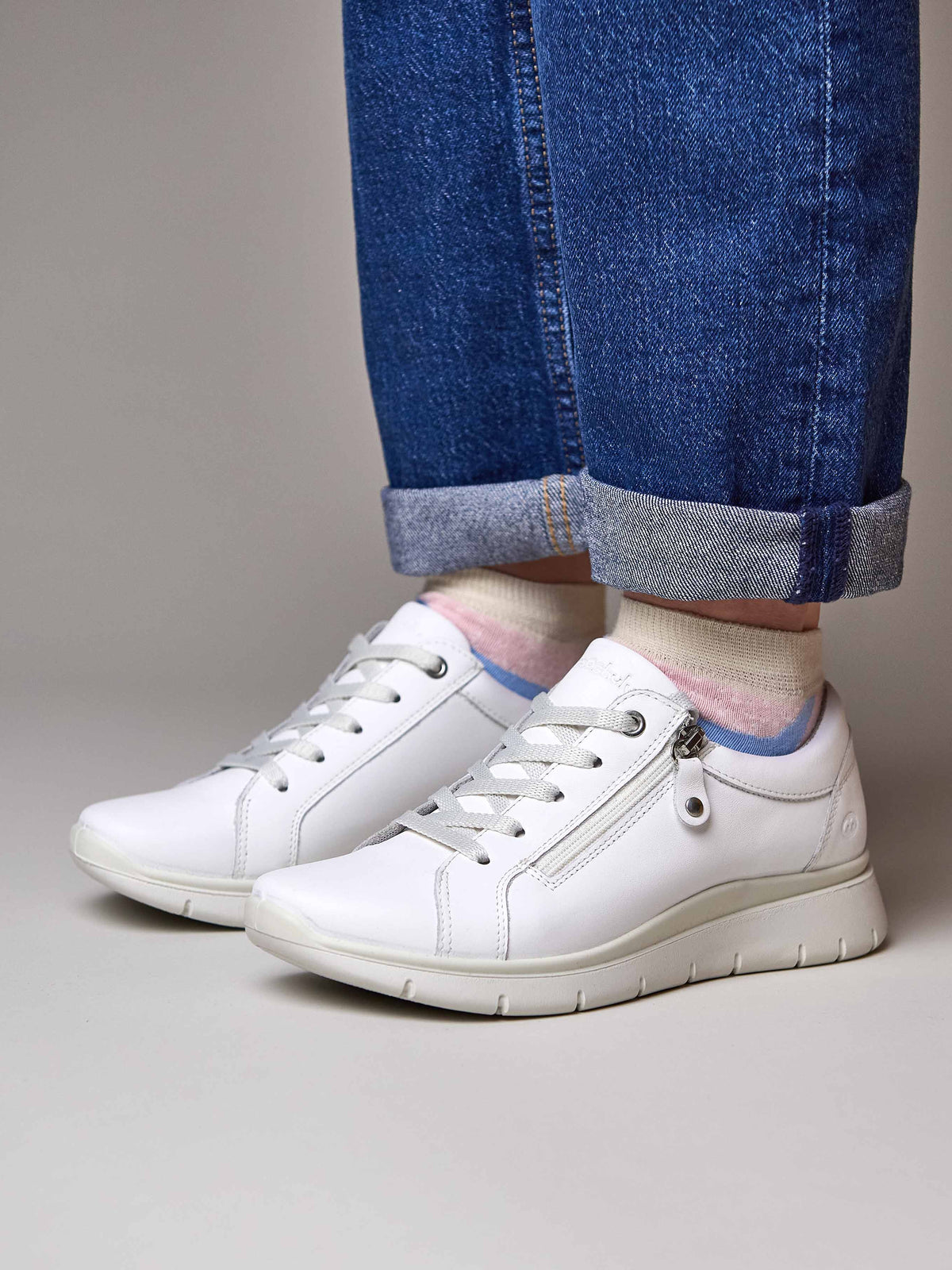 KENSEY WHITE LEATHER