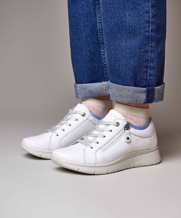 KENSEY WHITE LEATHER