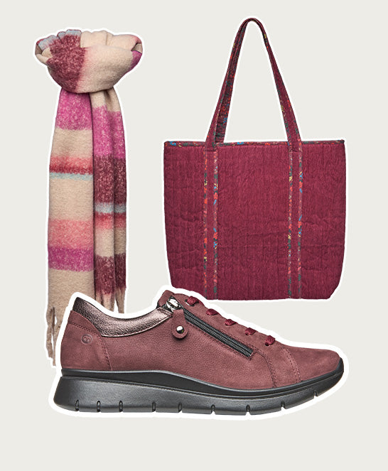 Red Casual lightweight trainers - KENSEY ZINFANDEL RED NUBUCK