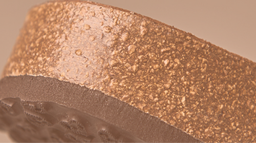 Natural cork footbed