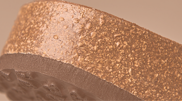 Natural cork footbed