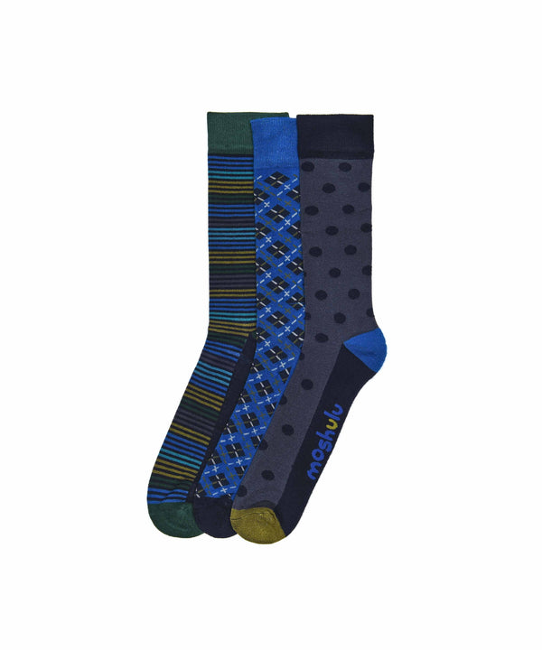 NORTHAM SOCK BOX BOLD BLUE