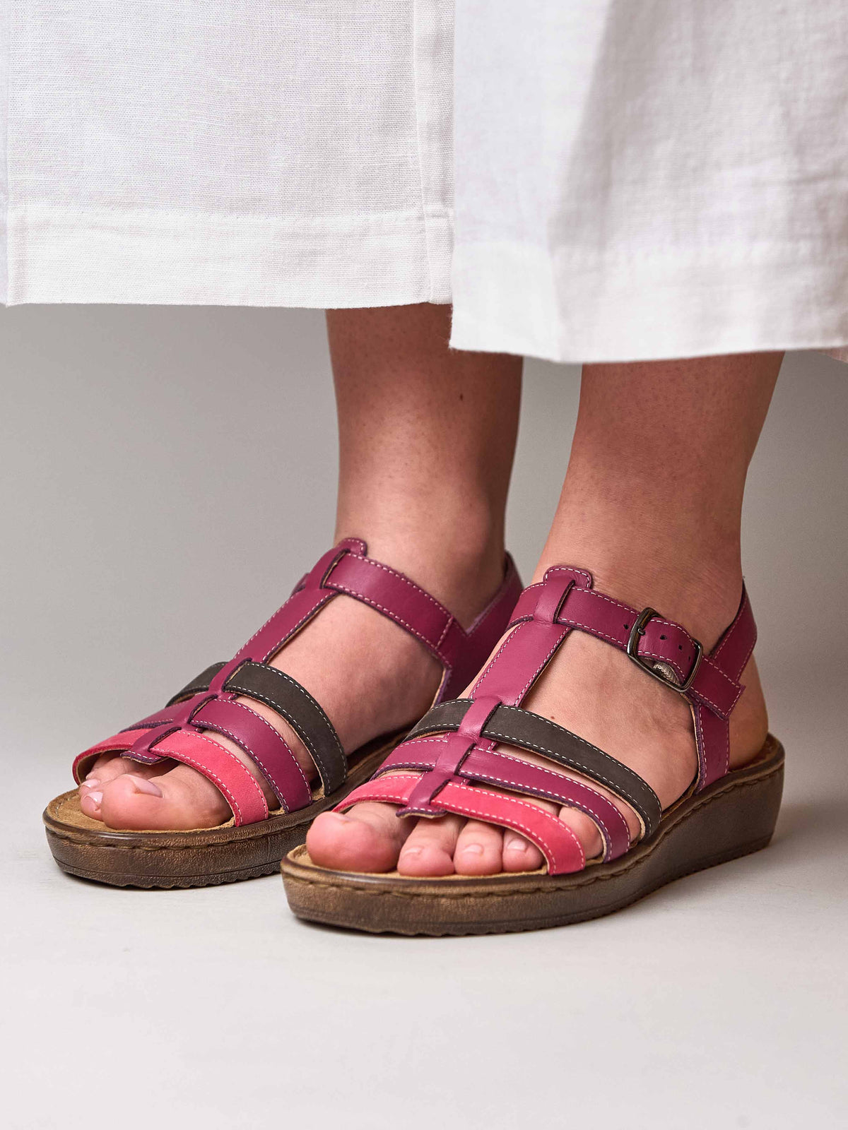 PARADAS FUCHSIA PINK MULTI LEATHER