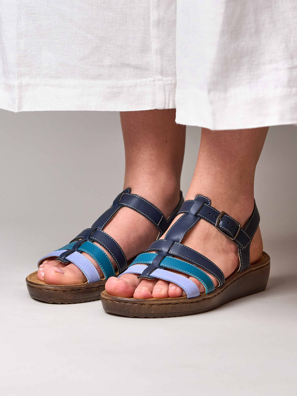 PARADAS INDIGO/BLUE MULTI LEATHER