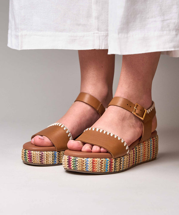 PEACH CRUMBLE TAN LEATHER