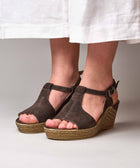 PEACH MELBA 2 BROWN SUEDE