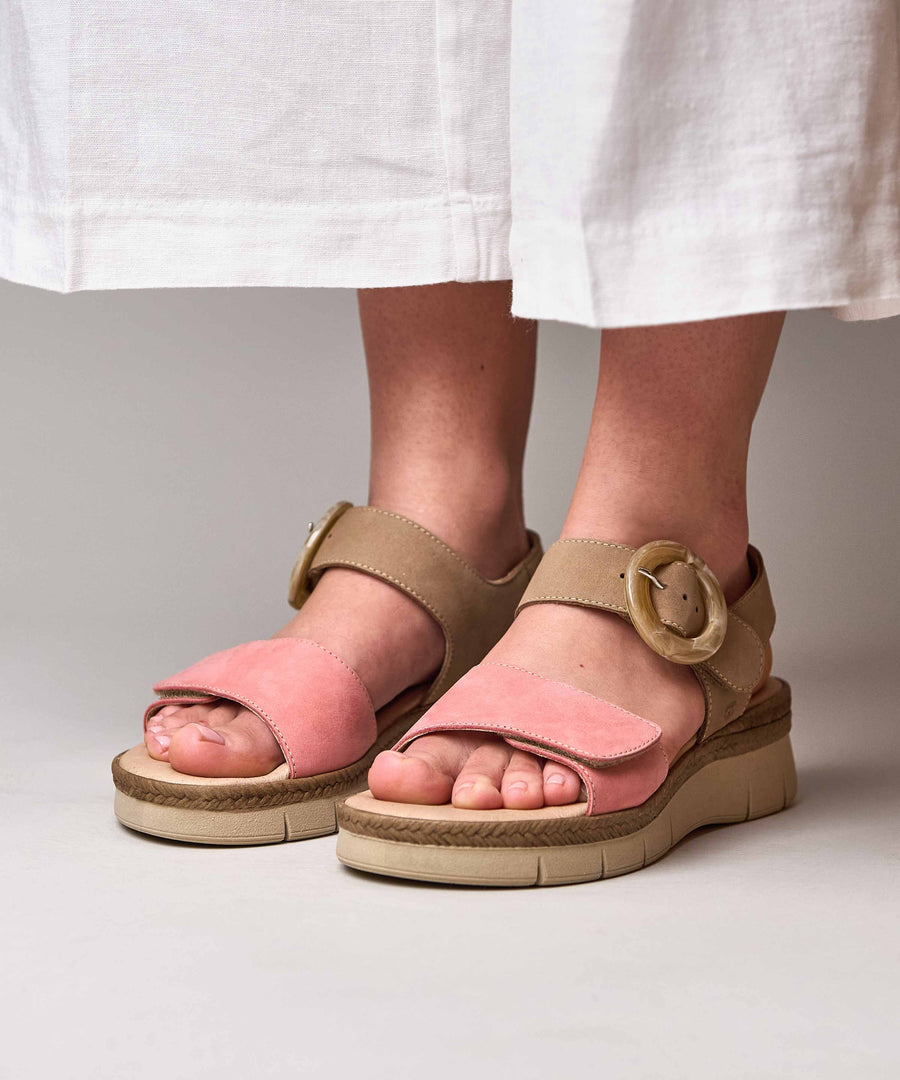 PENHALE TAN/CORAL PINK NUBUCK