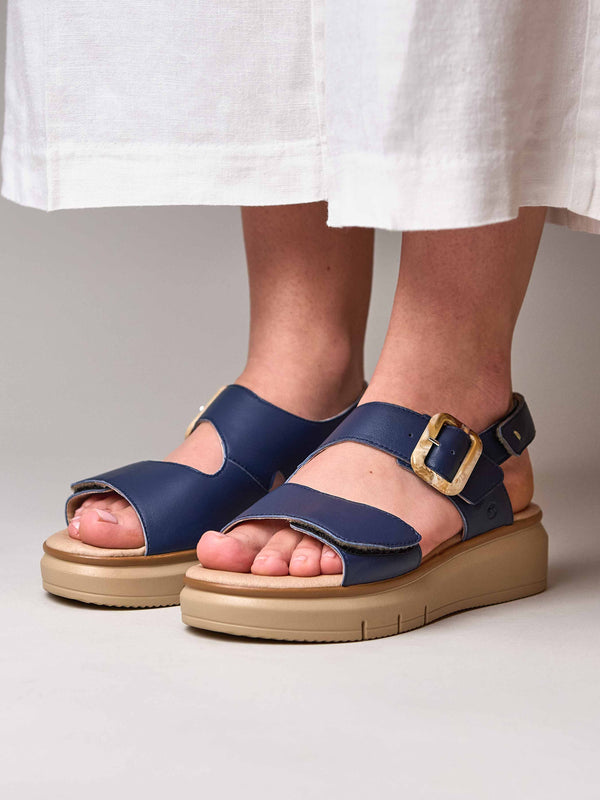 PERRAN INDIGO LEATHER