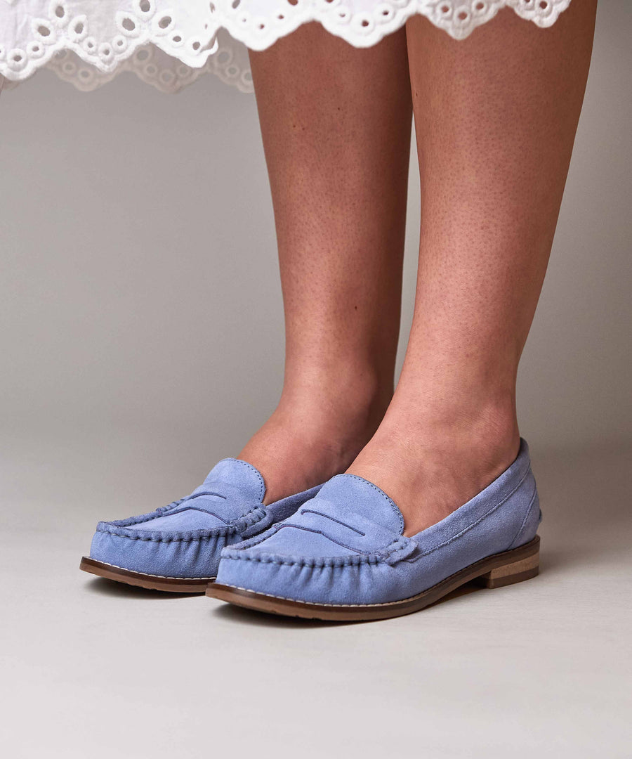 PETREL SUEDE CORNFLOWER BLUE