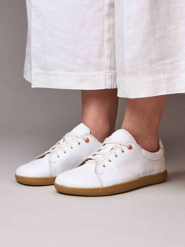 POLZEATH WHITE LEATHER