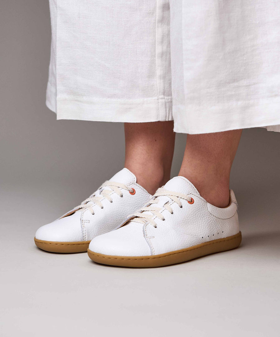 POLZEATH WHITE LEATHER