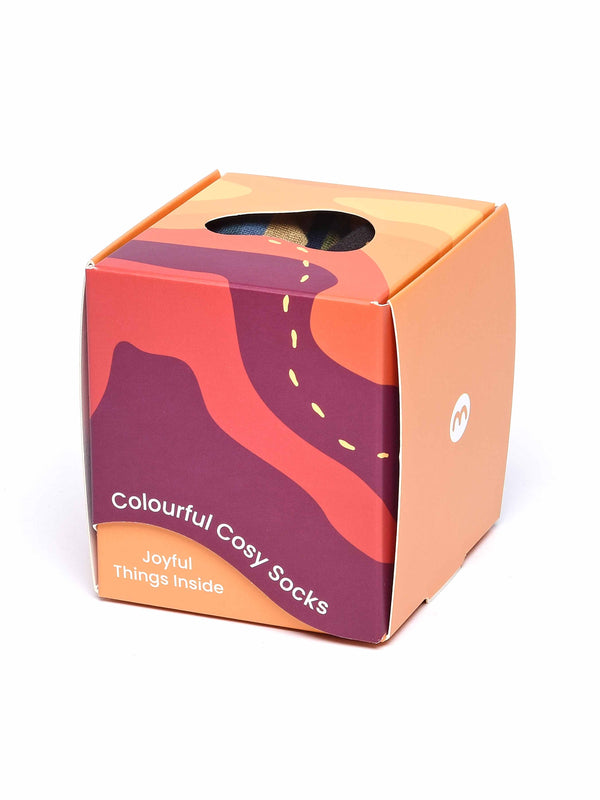 ROVE SOCK BOX BROWN MULTI