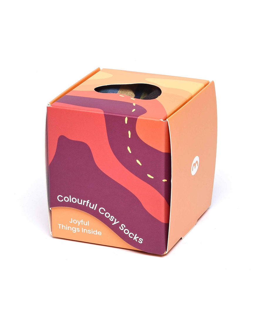 ROVE SOCK BOX BROWN MULTI