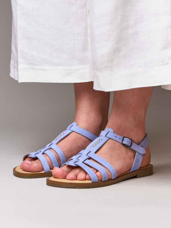 SALTERN CORNFLOWER BLUE NUBUCK