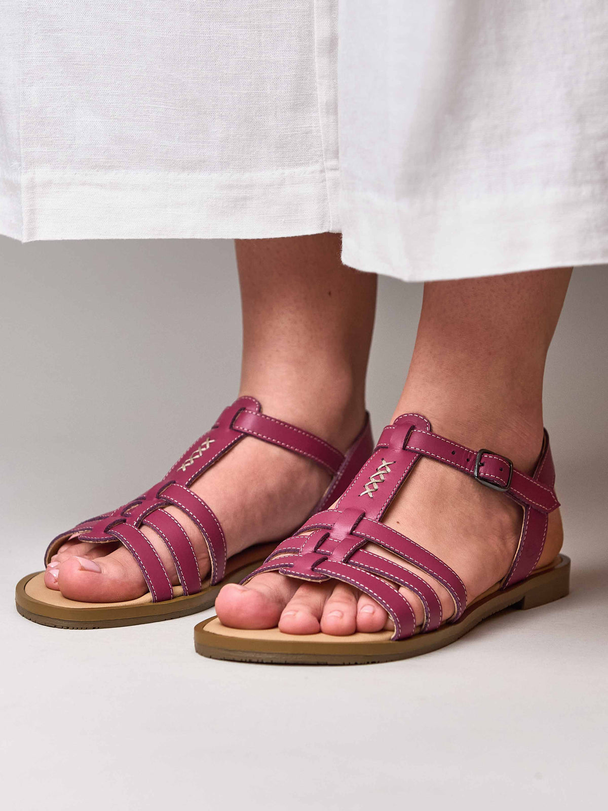 SALTERN FUCHSIA PINK LEATHER