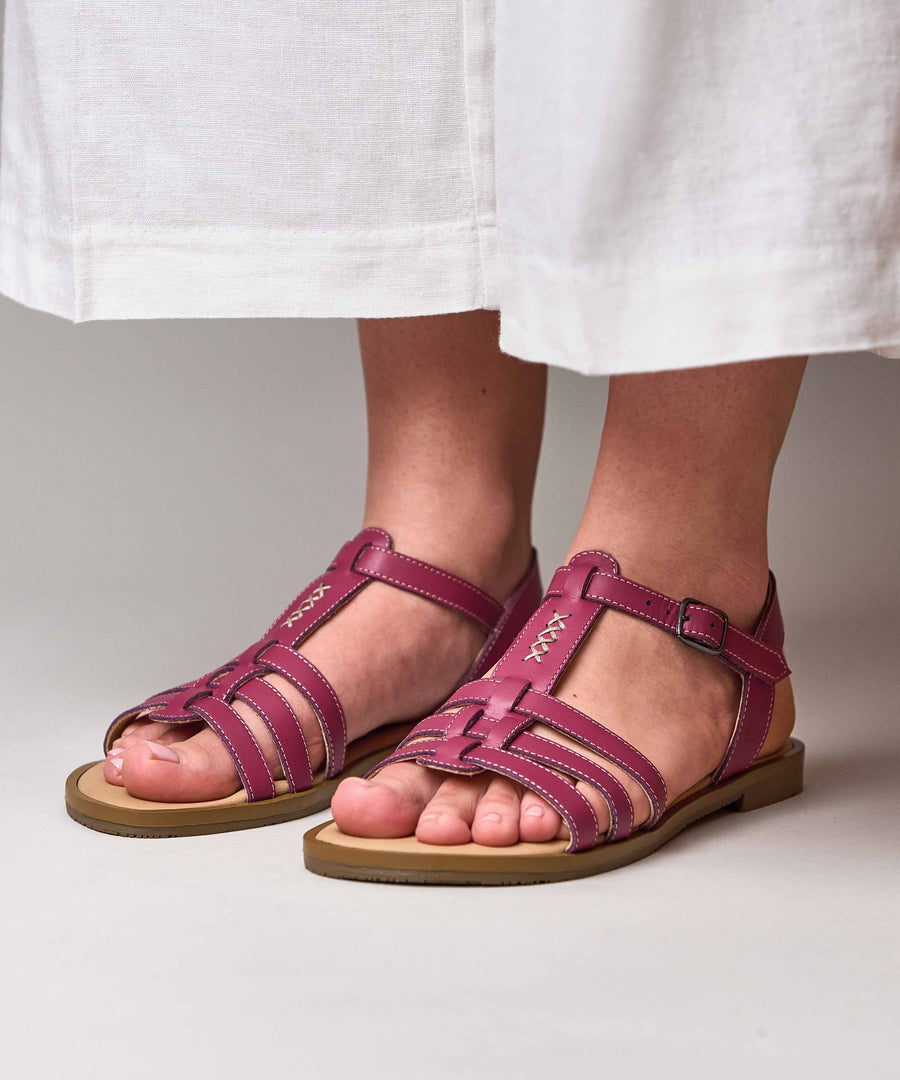 SALTERN FUCHSIA PINK LEATHER
