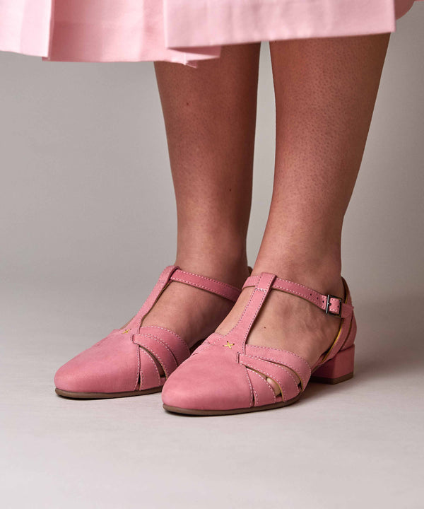 SAYURI CORAL PINK NUBUCK