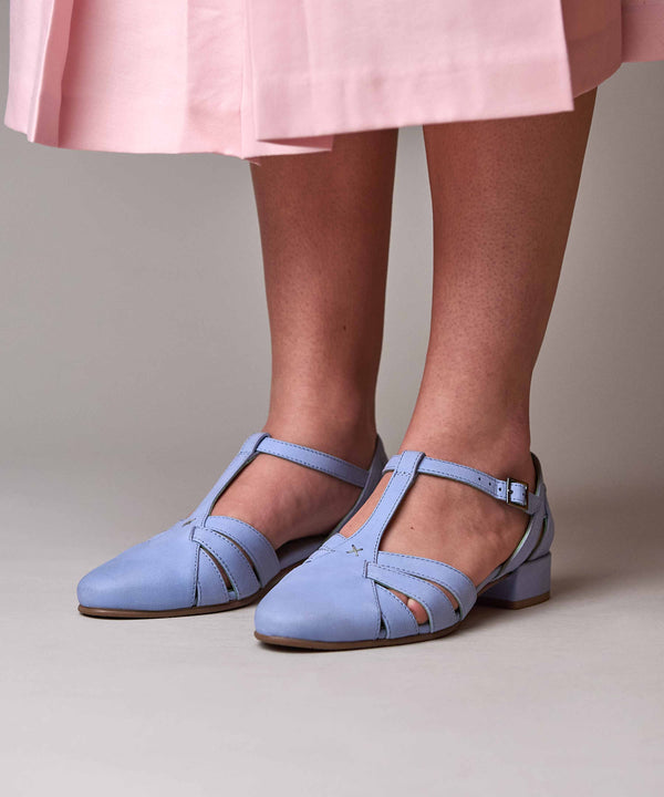 SAYURI CORNFLOWER BLUE NUBUCK