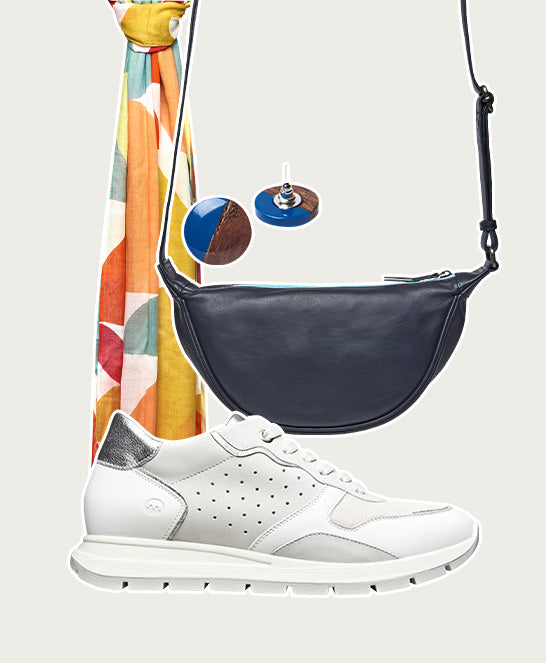 White lace up mesh panel trainers - TERESA WHITE