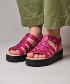 TULSA FUCHSIA PINK LEATHER