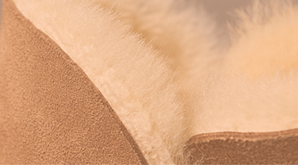 Warm natural shearling