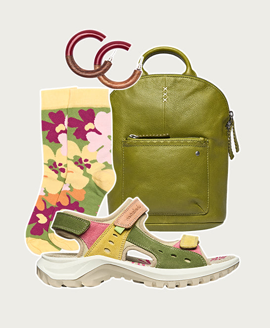 Green suede adventure sandals - WEMBURY LICHEN GREEN MULTI