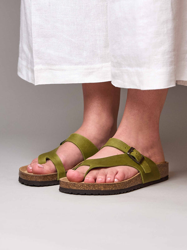 WILMA WAXY PESTO GREEN