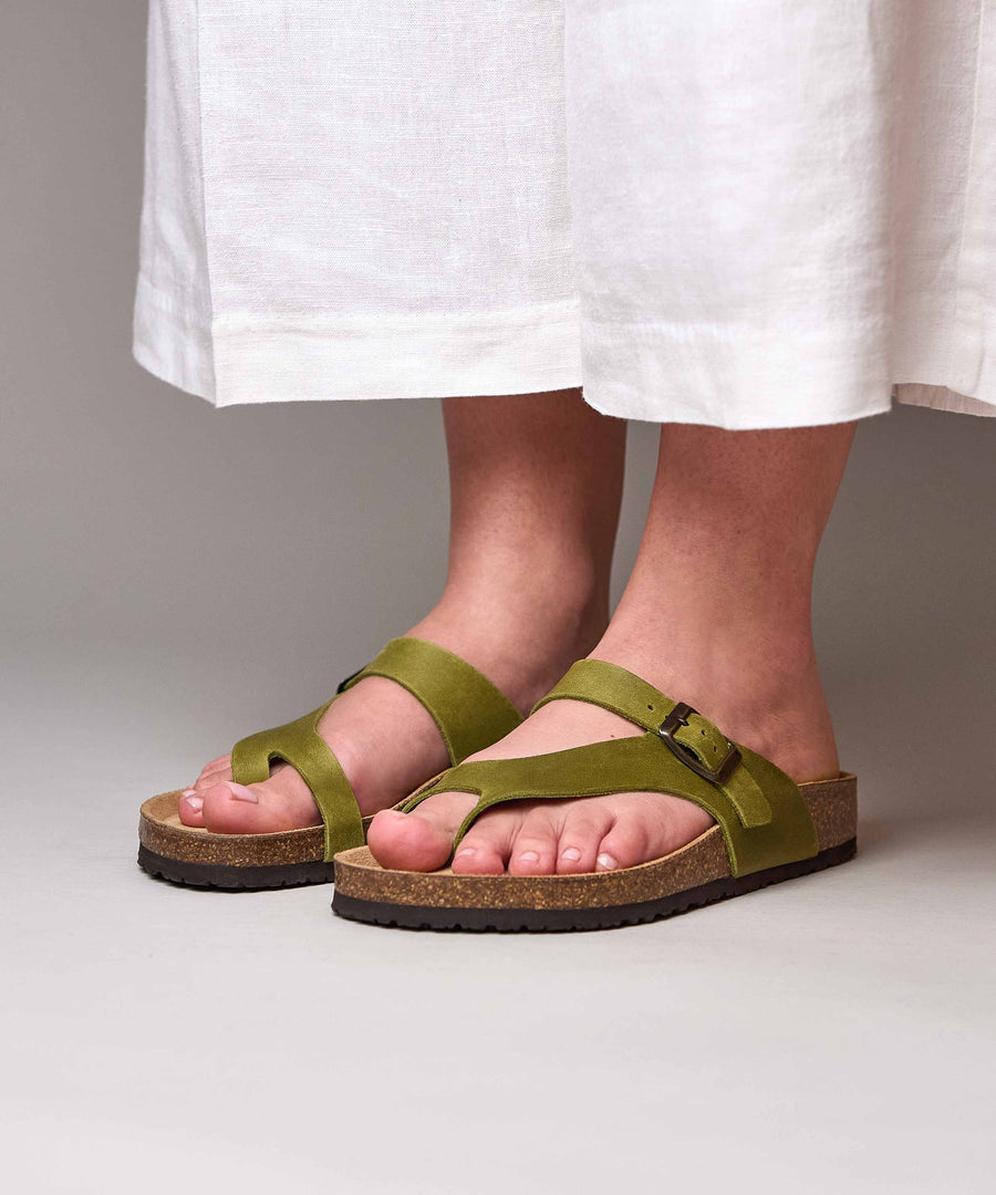 WILMA WAXY PESTO GREEN