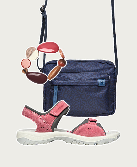 Pink adventure sandals - AVON CORAL PINK SUEDE