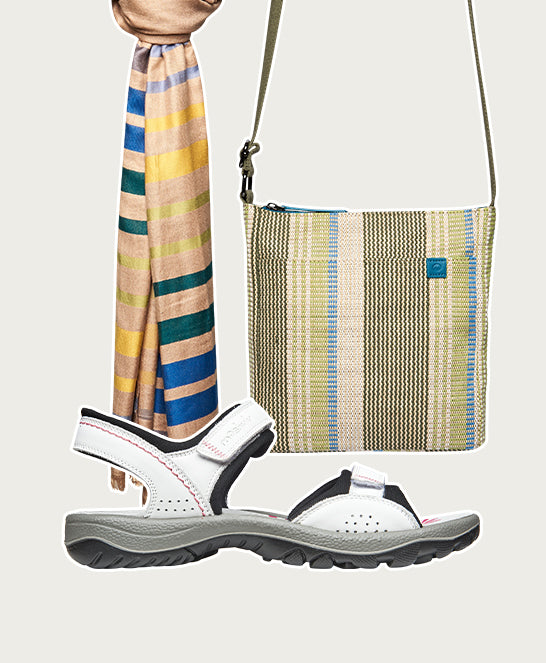 White adventure sandals - AVON WHITE LEATHER