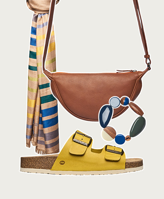 Yellow cork footbed mule sandals - BAVARIA WAXY YELLOW