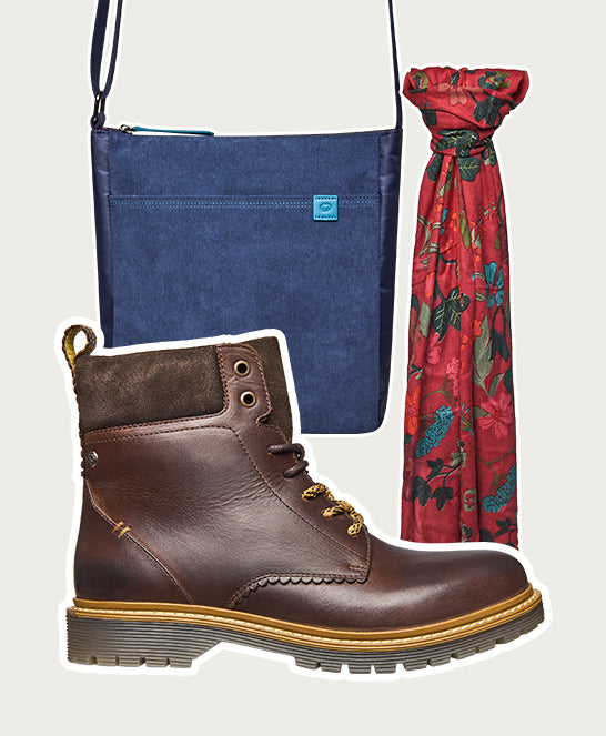Brown sturdy suede ankle boots - BEATTOCK BROWN WAXY LEATHER