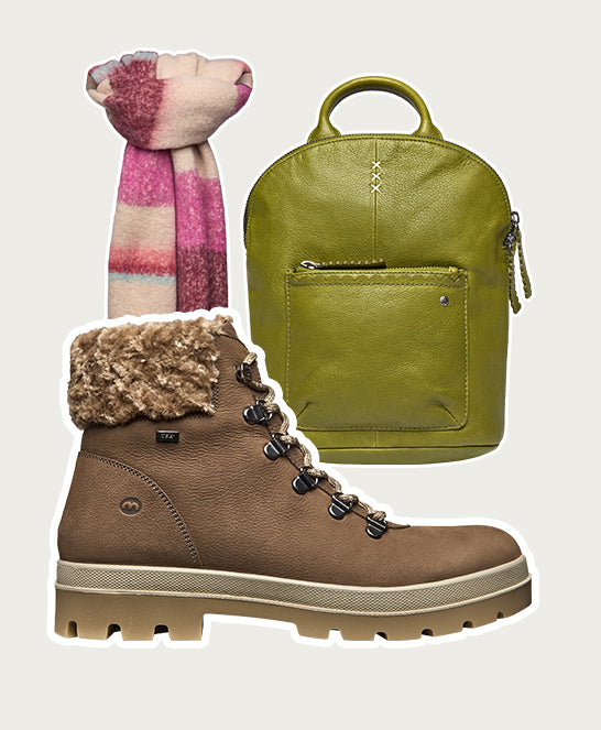 Brown water resistant ankle boots - BEDEW DRIFTWOOD BROWN NUBUCK