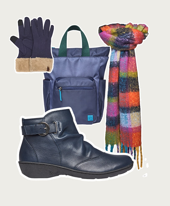Blue slouchy ankle boots - BOURBON 2 NAVY