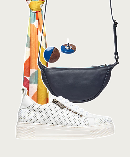 White flatform zip trainers - DAWLISH WHITE