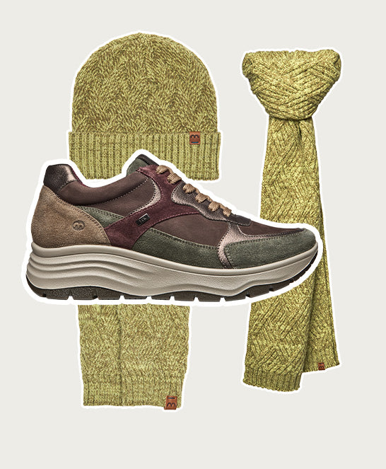 Brown water-resistant trainers - EVELLE BROWN SUEDE/NUBUCK