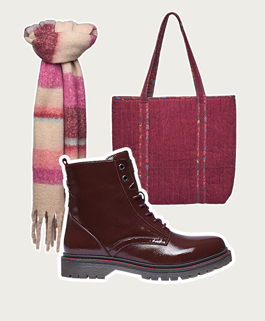 Red patent ankle boot - FIORD 4 ZINFANDEL RED PATENT