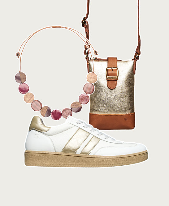 White colourful and metallic fashion trainers - JESS WHITE LEATHER
