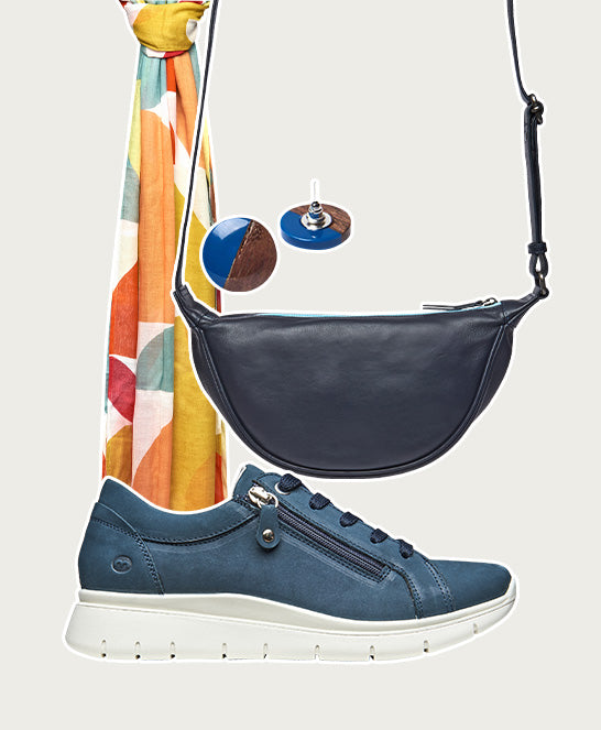 Blue Casual lightweight trainers - KENSEY INDIGO NUBUCK