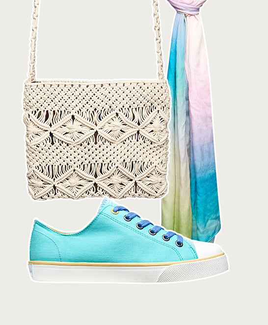Blue casual lace-up trainers - MARRAKECH 4 POOL BLUE