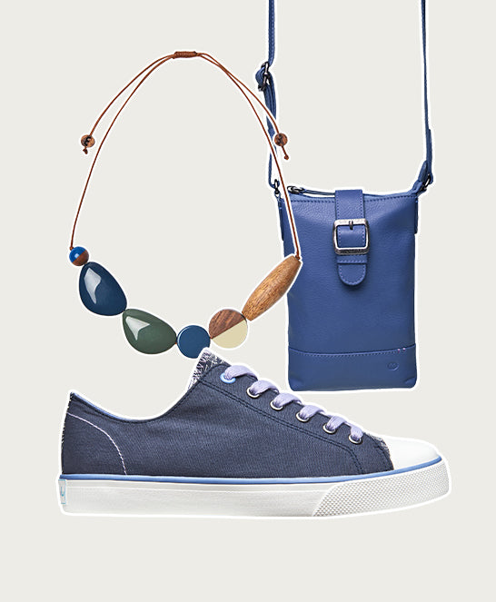 Blue casual lace-up trainers - MARRAKECH 4 INDIGO