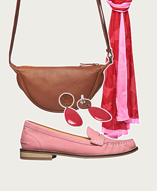 Pink classic nubuck penny loafers - PETREL NUBUCK CORAL PINK NUBUCK