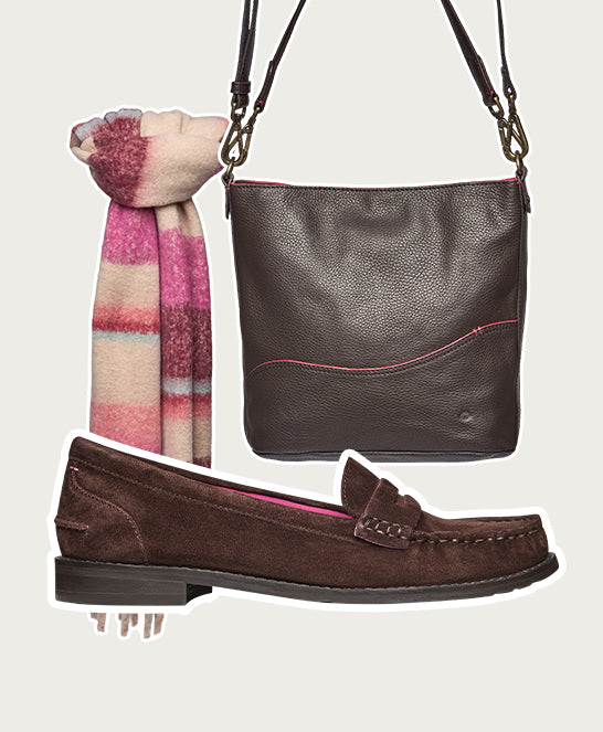 Brown classic suede penny loafers - PETREL SUEDE BROWN