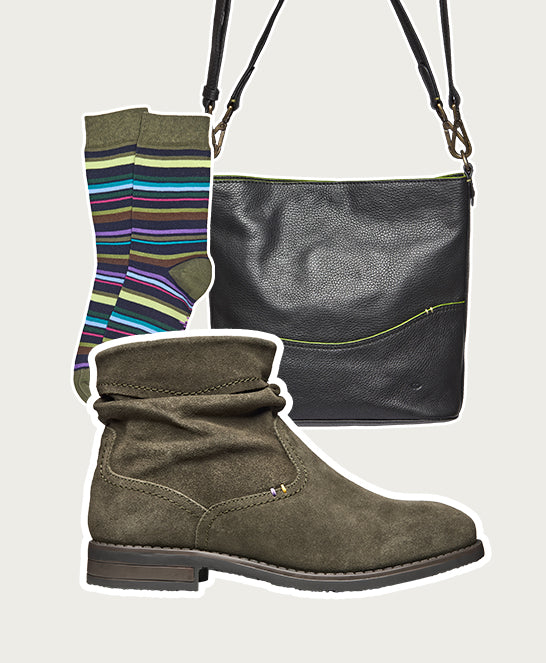 Green ruched suede pixie ankle boots - PIPISTRELLE 3 OLIVE GREEN SUEDE
