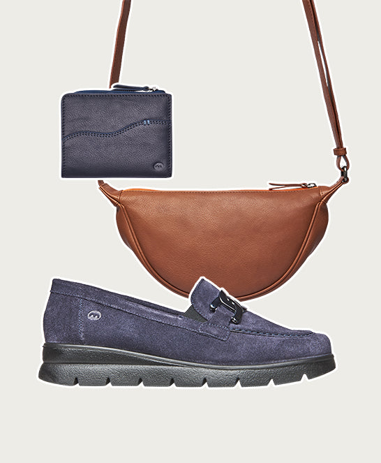 Blue sport inspired loafer - POMARINE INDIGO SUEDE