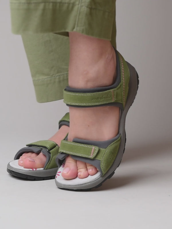 AVON LICHEN GREEN SUEDE