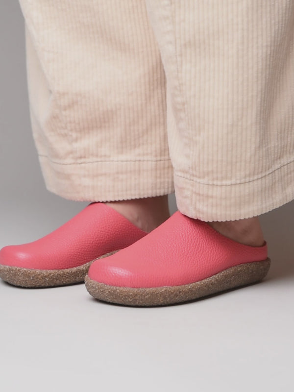 PEVENSEY CORAL PINK LEATHER