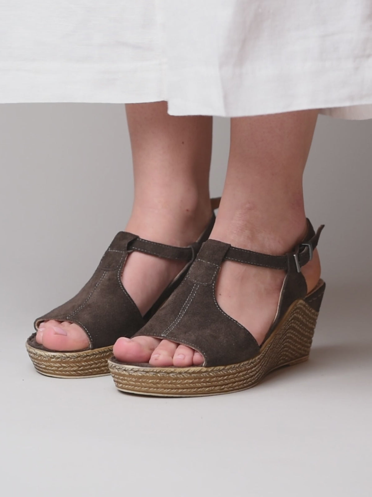 PEACH MELBA 2 BROWN SUEDE